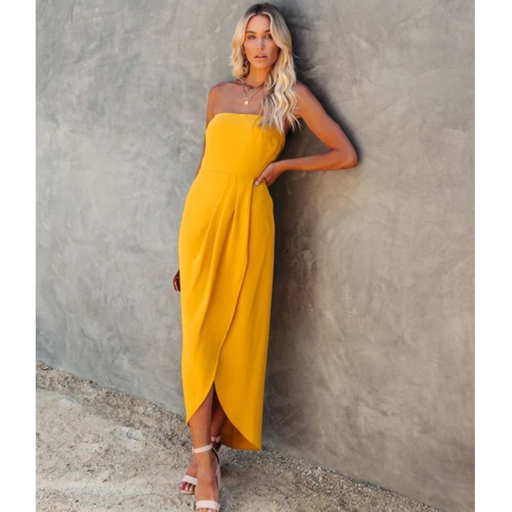 LANDY Strapless Maxi Dress